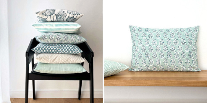 Kissenbezüge für Herbst Winter maritim skandinavisch blau weiß türkis Kissenbezüge für Herbst Winter maritim skandinavisch blau weiß türkis