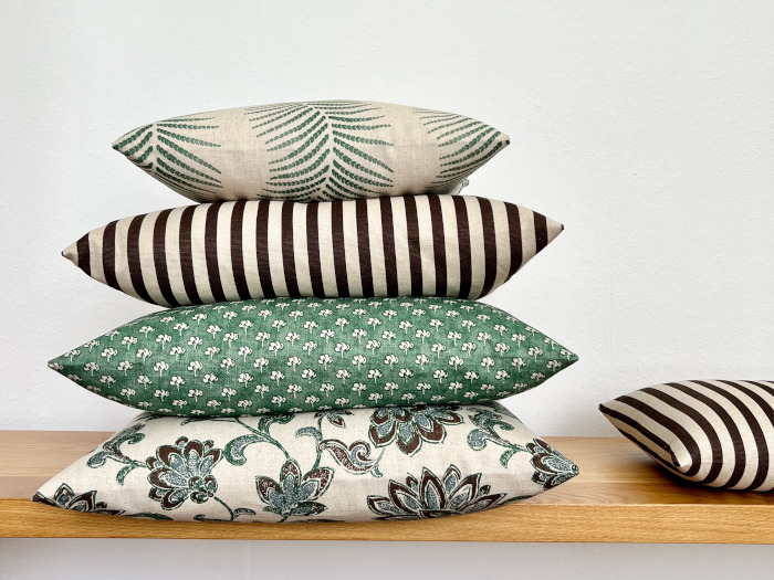 SHOP NOW Kissenbezüge Kissenhüllen Herbst Winter grün schwarz Natur braun gemustert