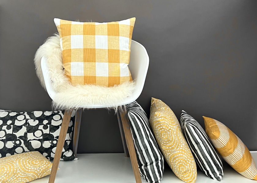 Kissen Gelb - online dekorative Kissenbezüge kaufen