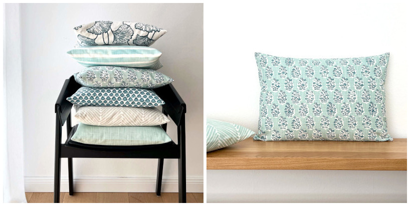 SCHÖNE KISSEN stylisch und farblich aufeinander abgestimmt