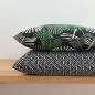 Preview: Kissenhüllen Kissenbezüge Kombination schwarz und grün